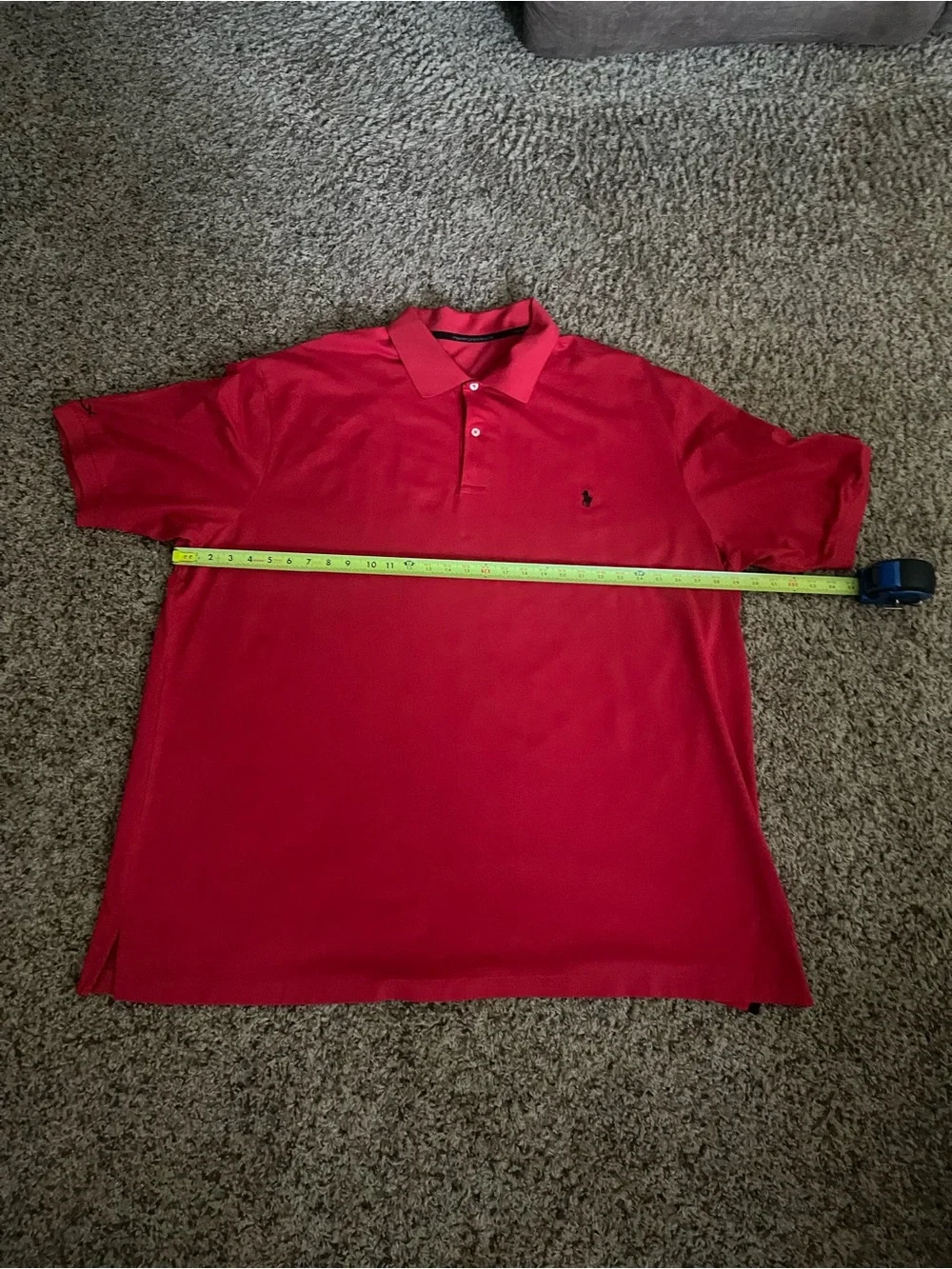 Ralph Lauren Red Short Sleeve Polo with Embroidered Pony